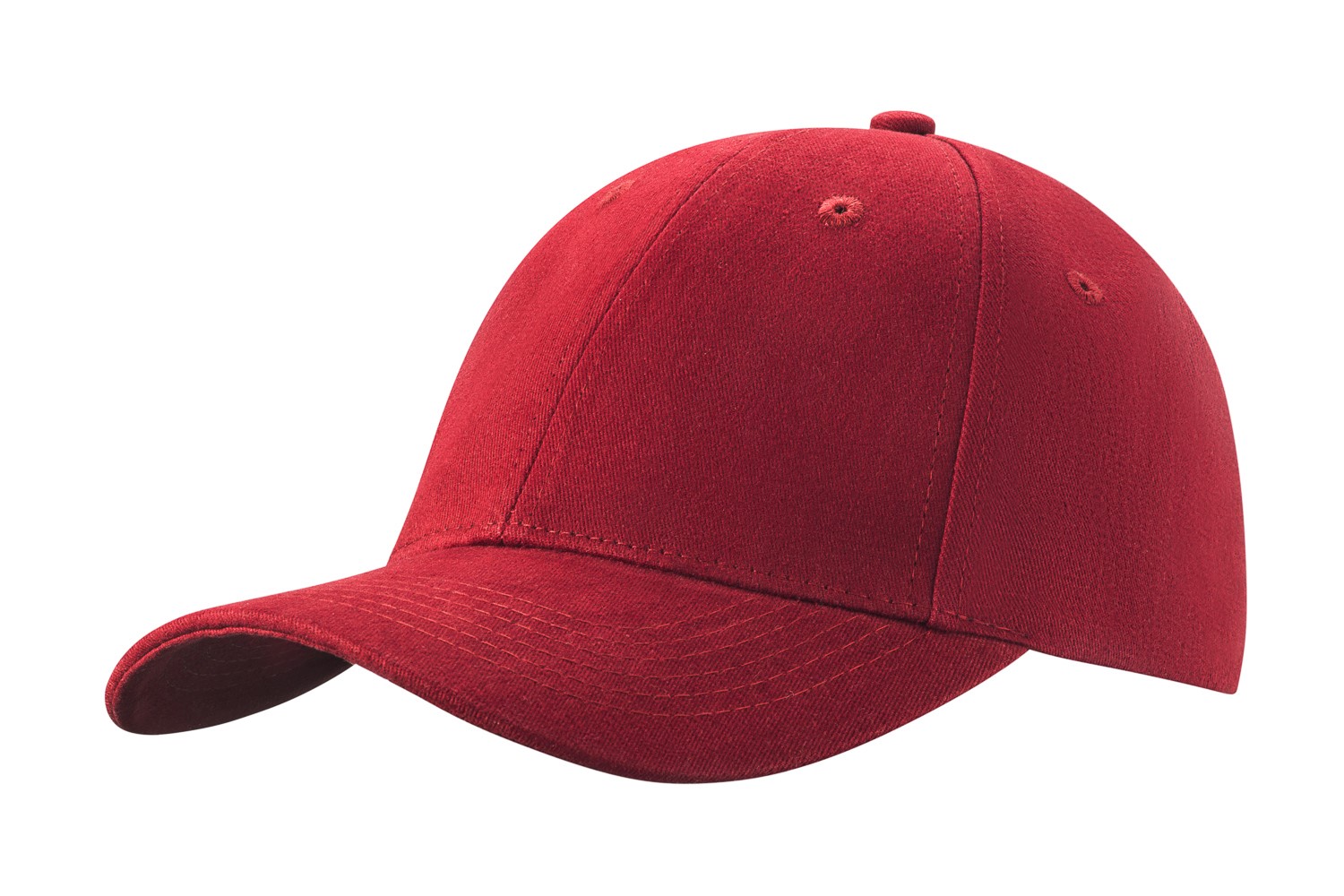 Peaked cap 6-panels with metal clip